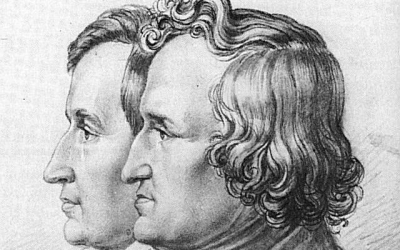 Den aawe oopaa en et kènskènd door de gebroeders Grimm, ca 1812